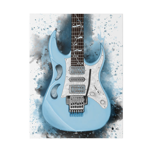 Digital painting of Steve's electric guitar printed on canvas