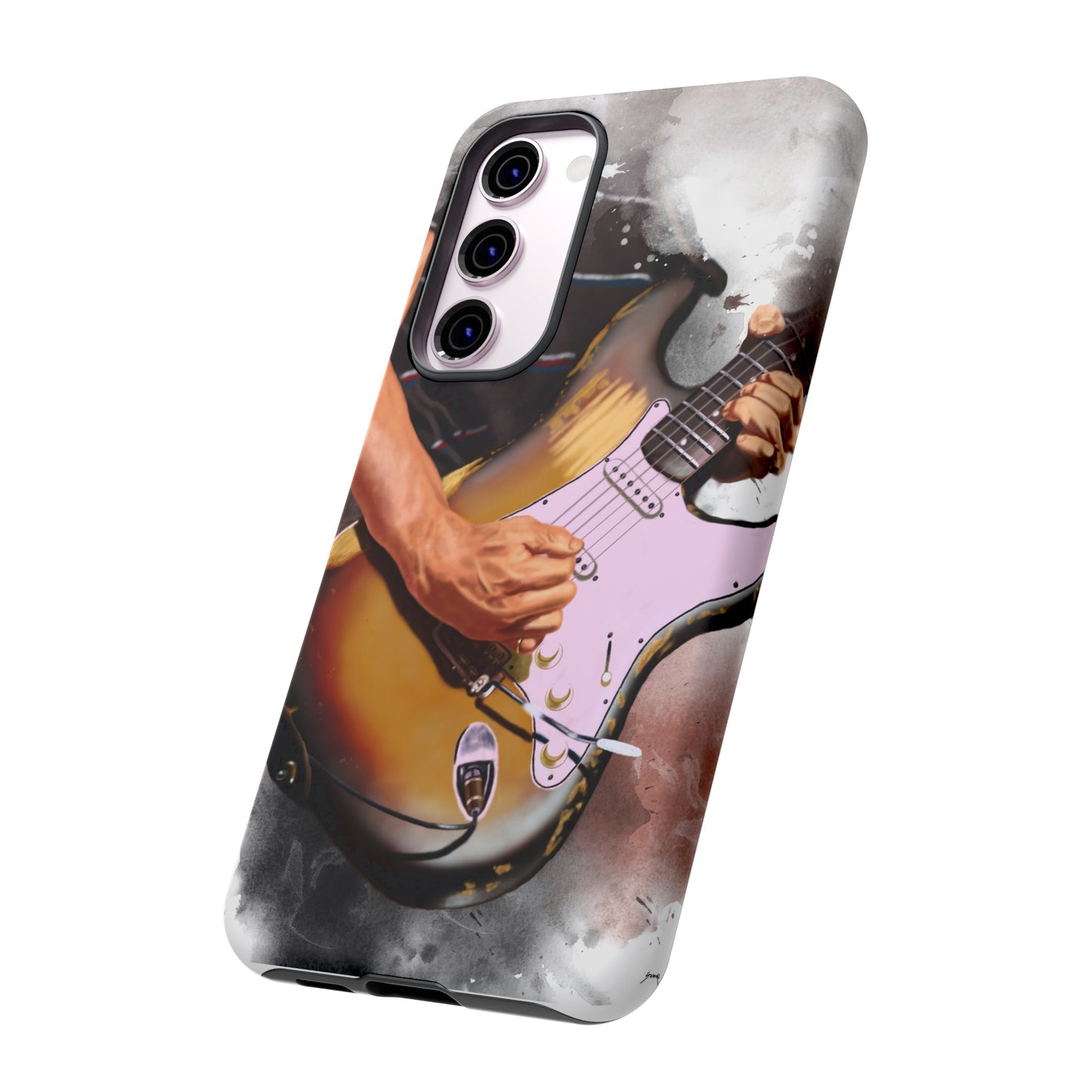 John's Vintage Guitar Art On Tough Phone Cases