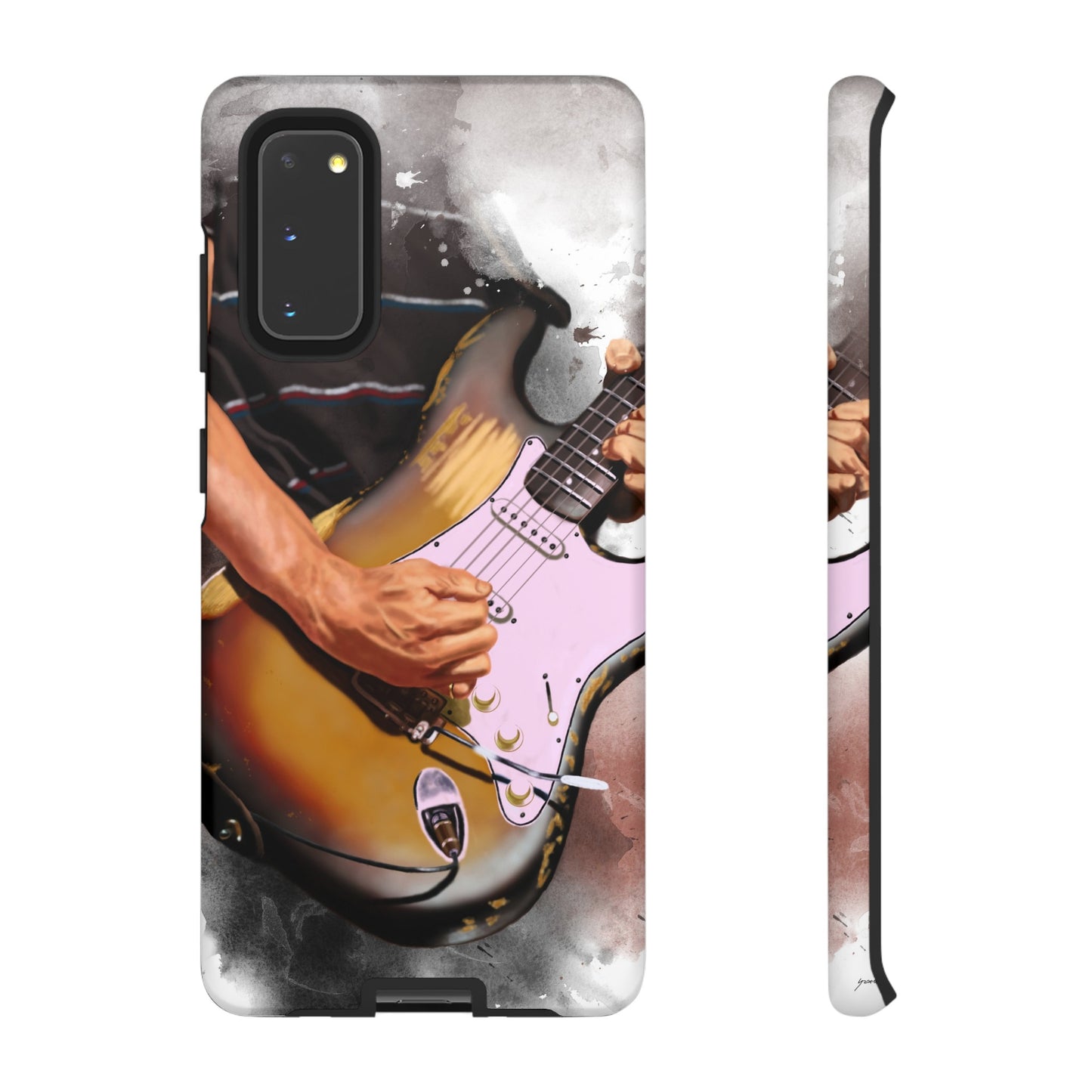 John's Vintage Guitar Art On Tough Phone Cases