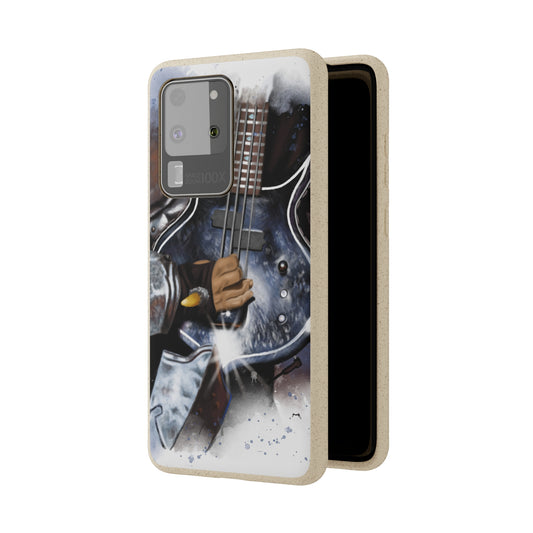 The Demon's Bass Guitar Art On Biodegradable Phone Cases
