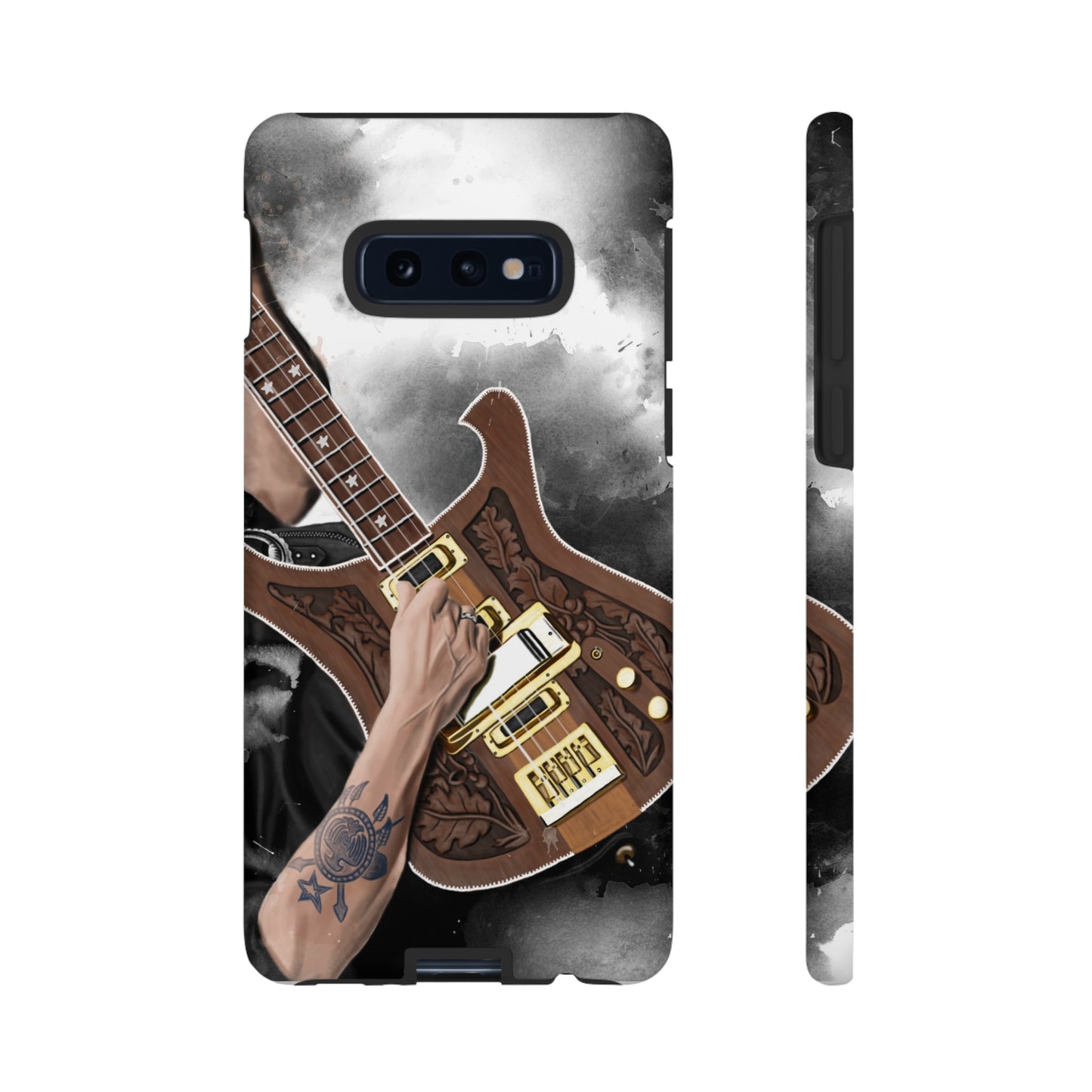 Lemmy's Bass Guitar Art On Tough Phone Cases