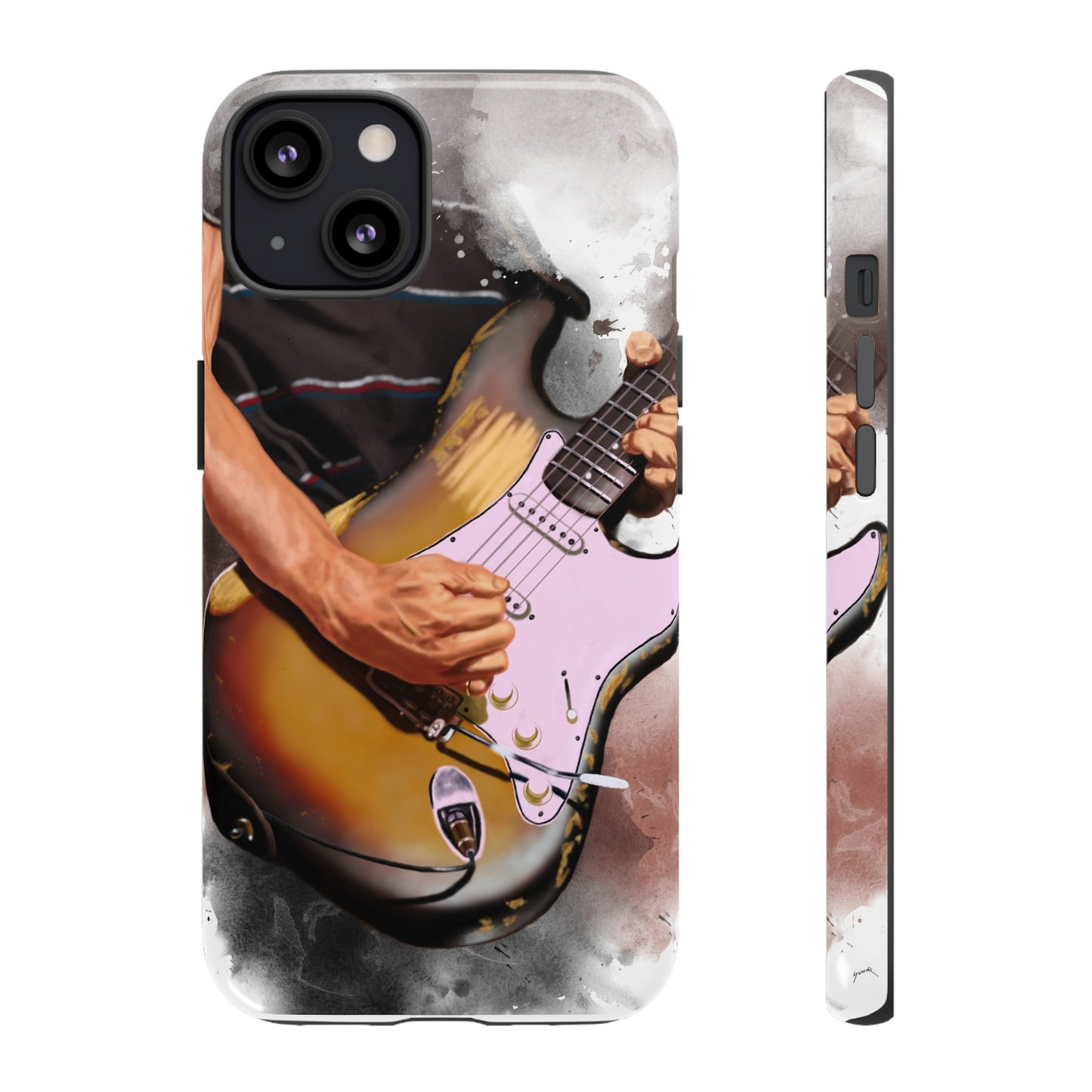 John's Vintage Guitar Art On Tough Phone Cases