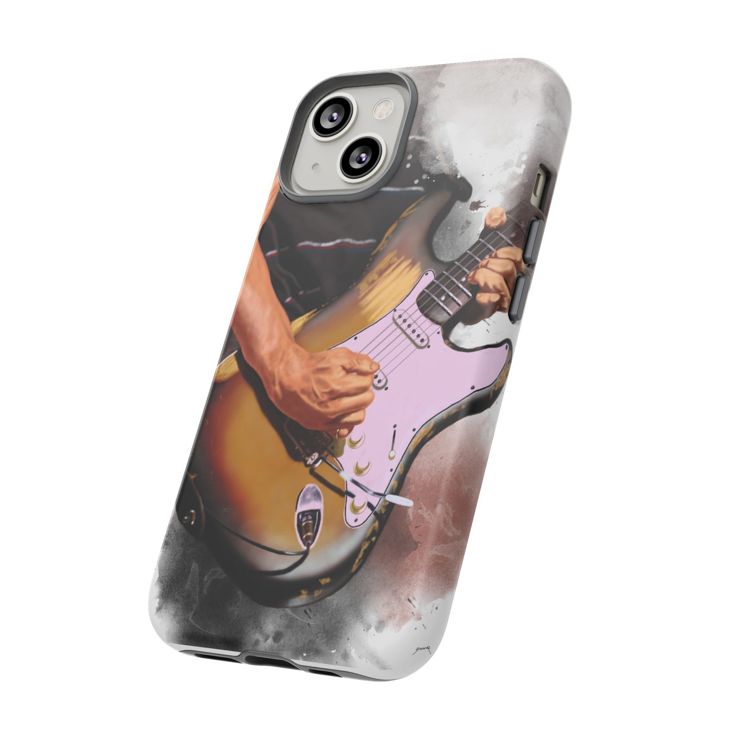 John's Vintage Guitar Art On Tough Phone Cases