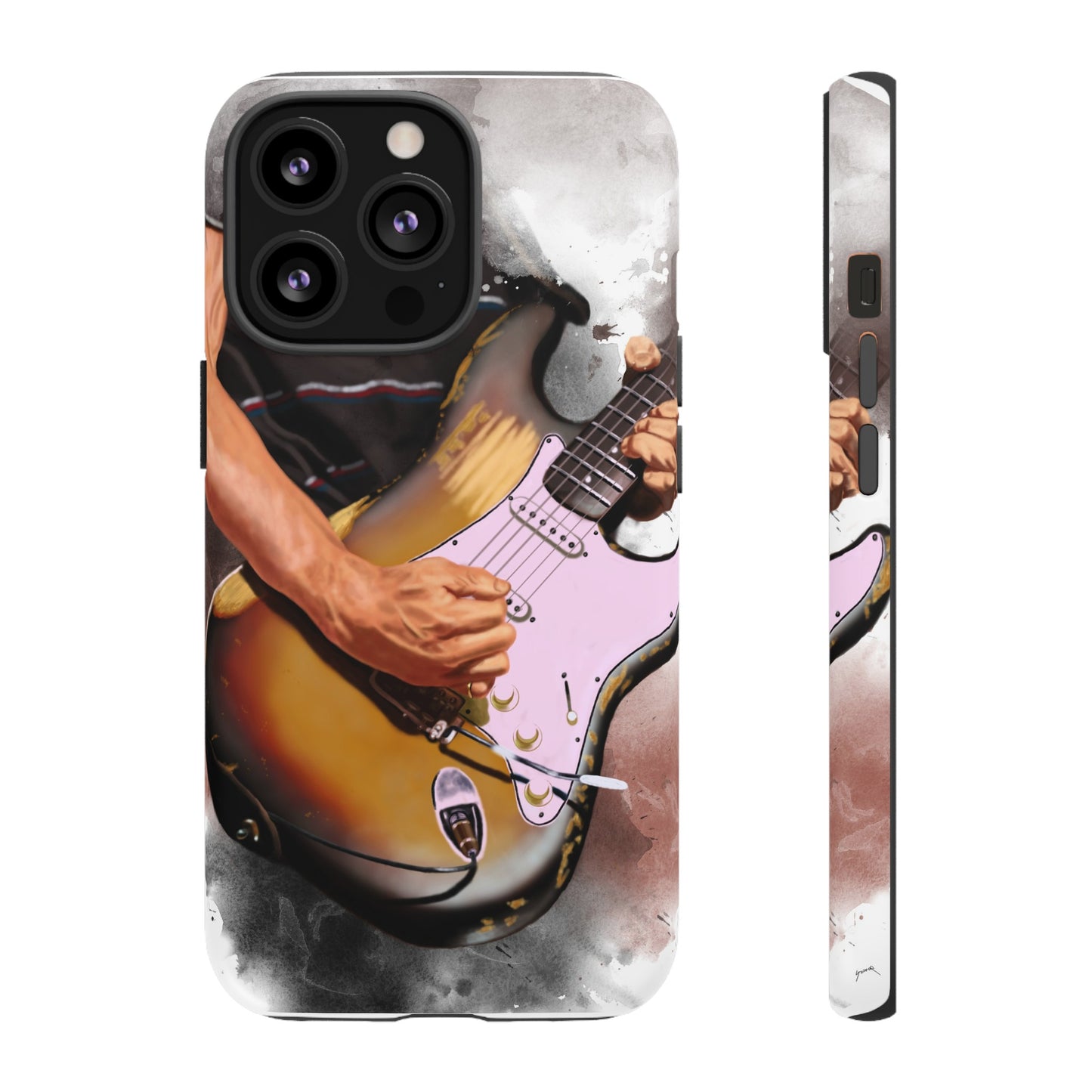 John's Vintage Guitar Art On Tough Phone Cases