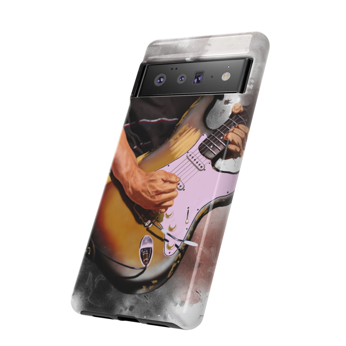 John's Vintage Guitar Art On Tough Phone Cases