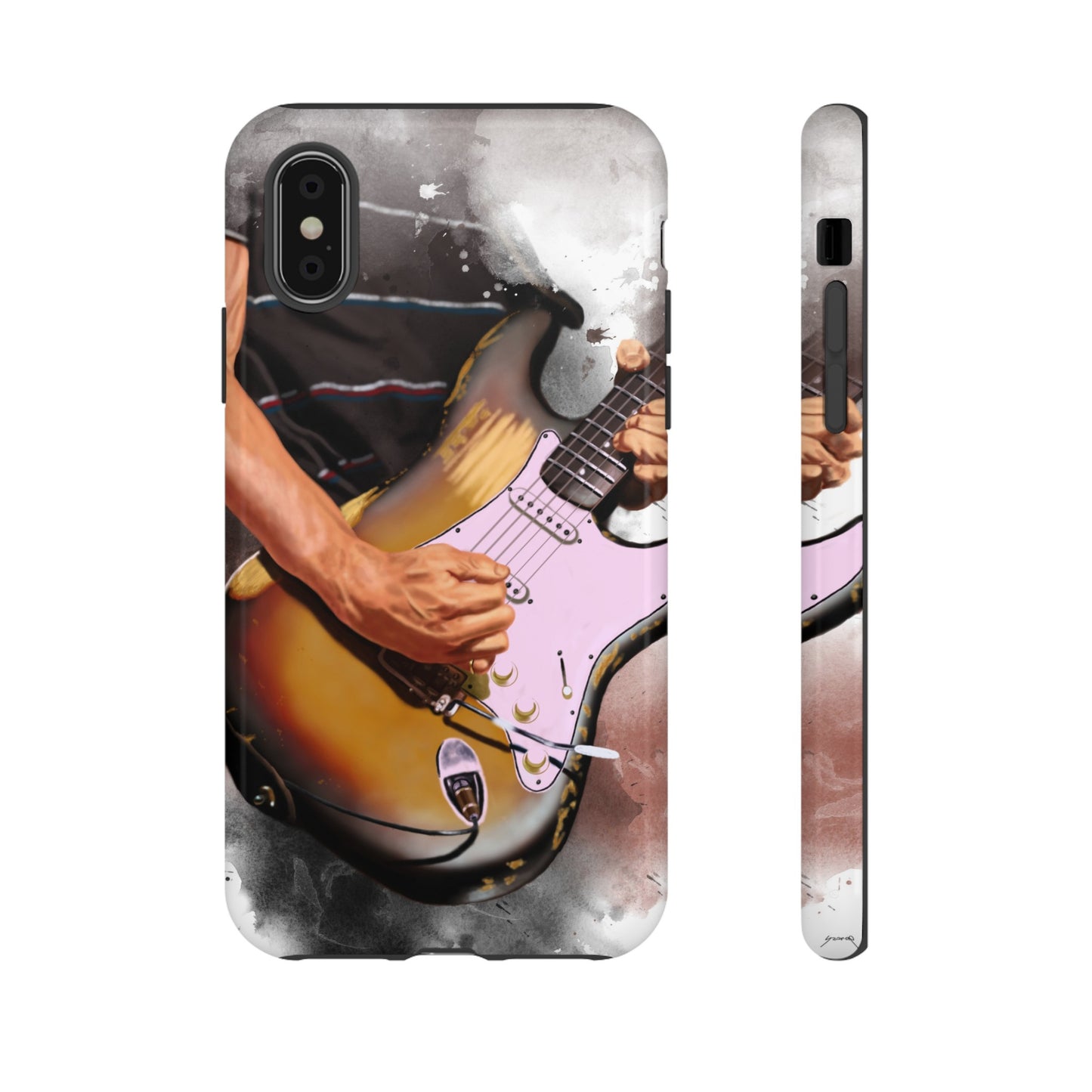 John's Vintage Guitar Art On Tough Phone Cases