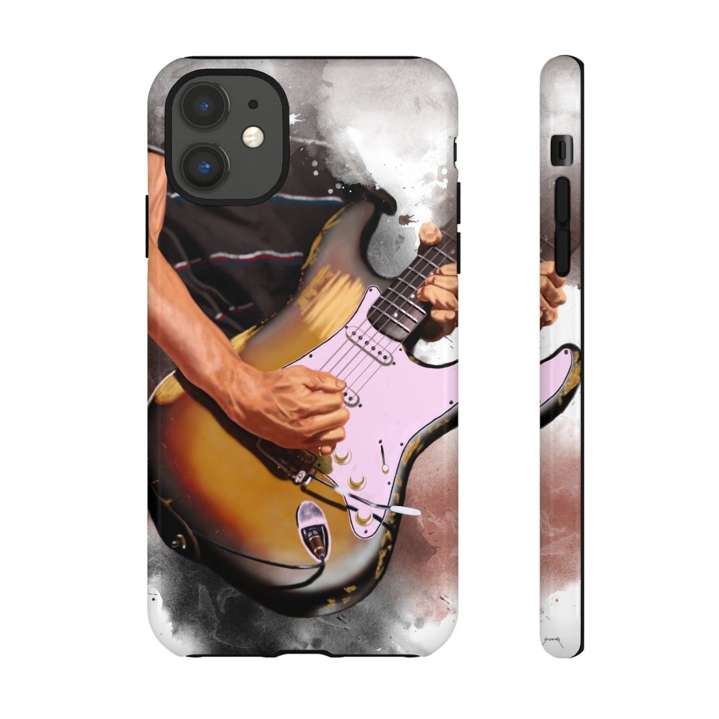 John's Vintage Guitar Art On Tough Phone Cases