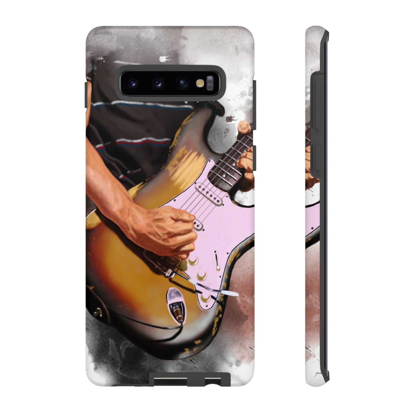 John's Vintage Guitar Art On Tough Phone Cases