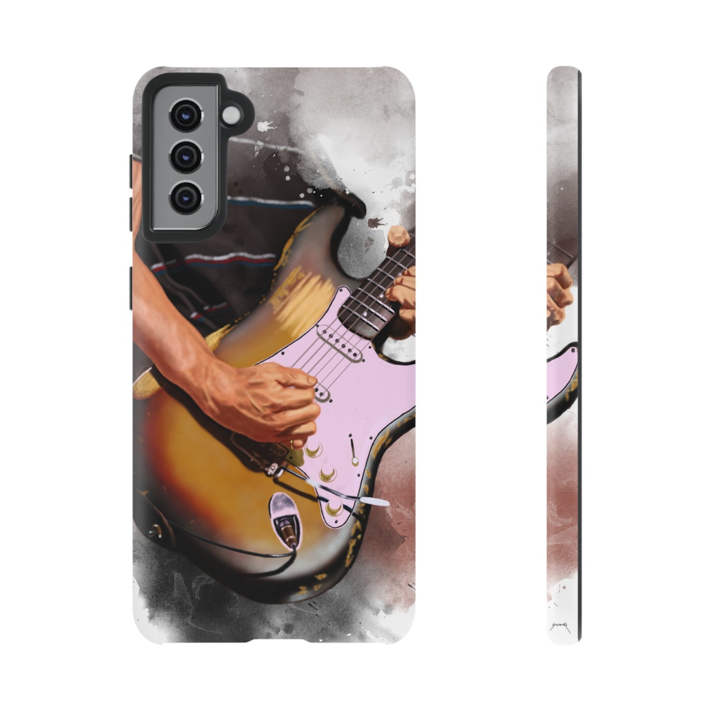 John's Vintage Guitar Art On Tough Phone Cases