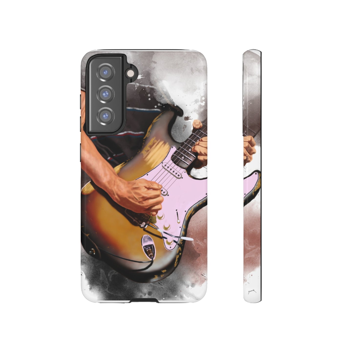 John's Vintage Guitar Art On Tough Phone Cases