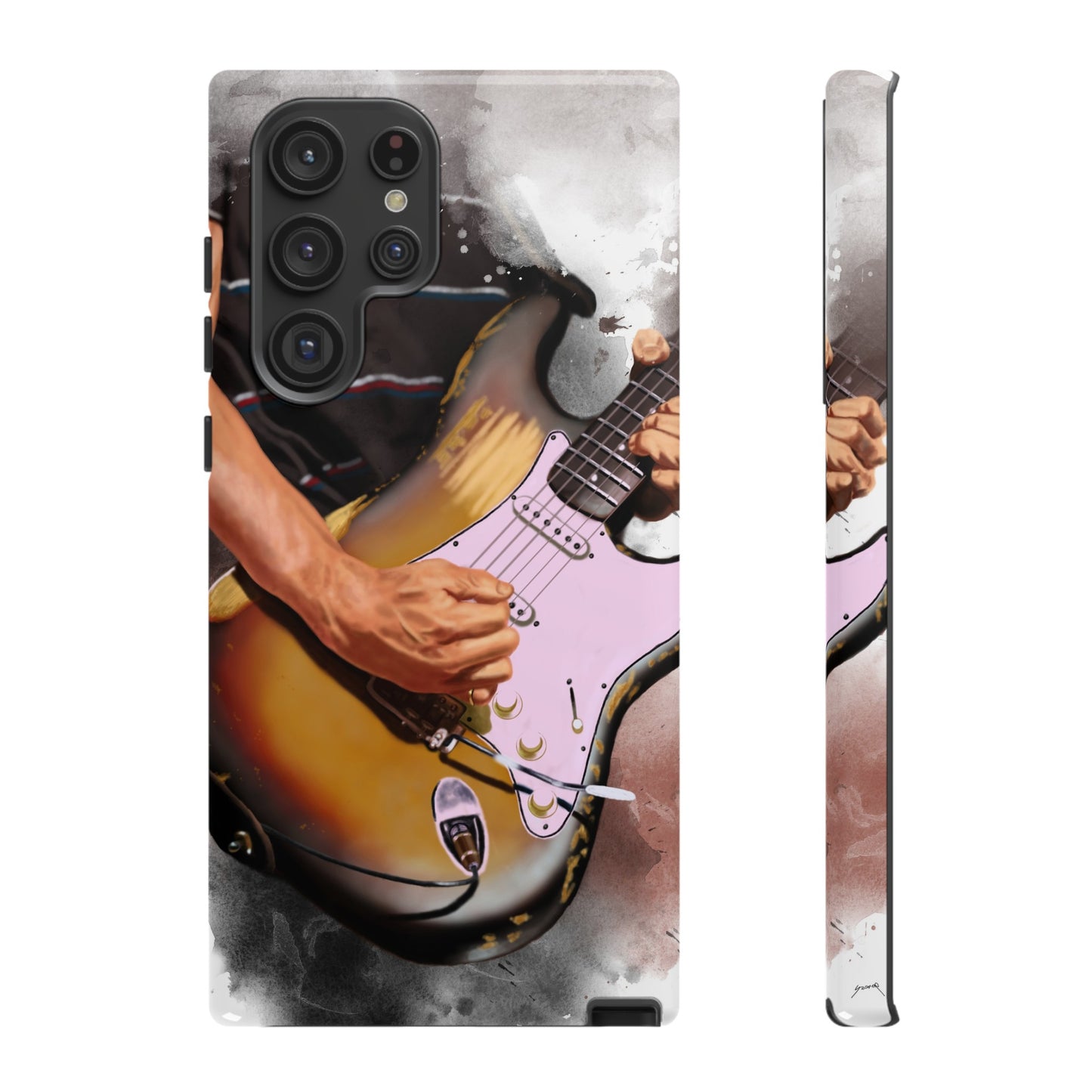 John's Vintage Guitar Art On Tough Phone Cases