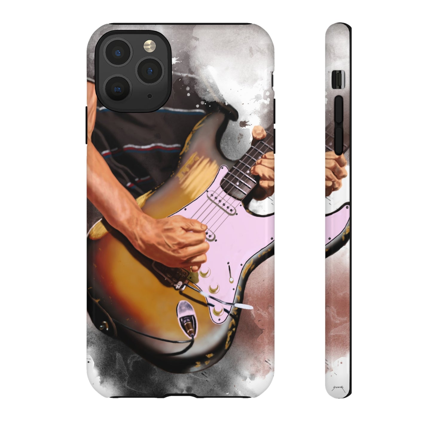 John's Vintage Guitar Art On Tough Phone Cases